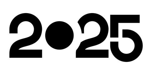 Vector. Happy new year 2025 logo text design. Design templates with 2025 typographic logo. 2025 happy new year symbols collection. Minimalistic backgrounds for branding, banner, cover, postcard.