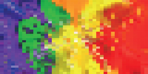 Sci-Fi Color Palette Glitch Illustration