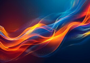 Abstract Flowing Waves Background