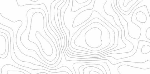 Topographic map background geographic line map with seamless ornament design. The black on white contours vector topography stylized height of the lines map.