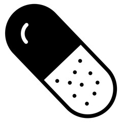 Pills capsule icon. Medical tablet vector illustration on isolated background. Healthcare drug sign business concept.
