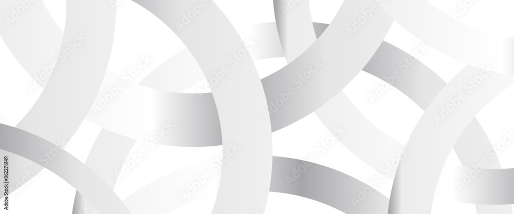 Poster VOCTOR GREY WHITE ABSTRACT BACKGROUND WITH CIRCLES ROUND GRADIENT AND ELEMENT LAYER FOR PRESENTATION DESIGN
