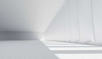 Obraz premium 3D rendering minimalist spatial perspective background