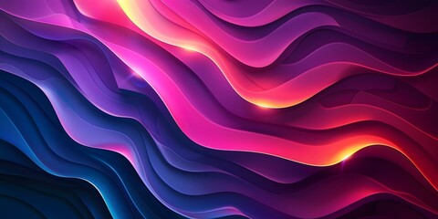 Obraz premium Wavy futuristic background with vibrant colors