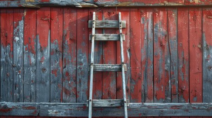 The fresh, green landscape of the farm with its natural outdoor setting and wooden table showcasing garden products against a backdrop of nature's sky is a picturesque scene.