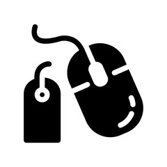 computer mouse with sale tag