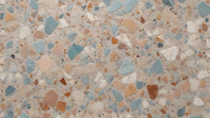 Colorful terrazzo pattern abstract background vector illustration. Multicolored terrazzo with tiny colorful marble patterns. Abstract design with colorful terrazzo flooring texture background.  