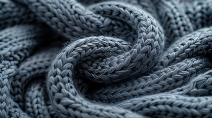 Background texture of gray knitted things from thick woolen,Texture of gray big knit blanket,Large knitting,big yarn.