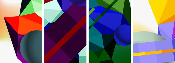 Minimal geometry. Circle, line and square design. Trendy techno business template for wallpaper, banner, background or landing