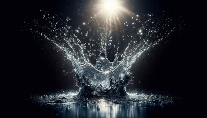 Obraz premium Water splash background