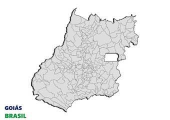 Municipios del estado de Goiás, Brasil