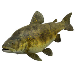 [Transparent Background PNG]Realistic 3D Illustration of a Coelacanth Fish