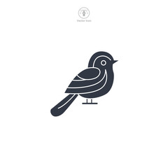 Bird Icon symbol vector illustration isolated on white background