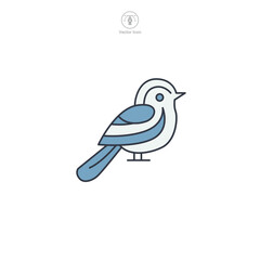 Bird Icon symbol vector illustration isolated on white background