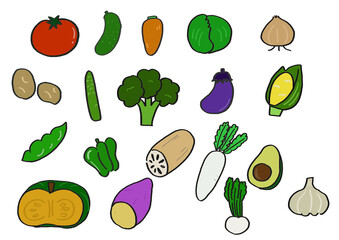 kawaii vegetables