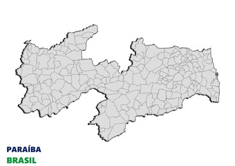 Municipios del estado de Paraíba, Brasil
