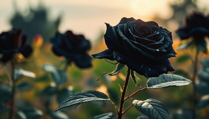 A Symbol of Mystery and Elegance: The Black Rose in Summer