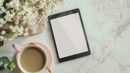 A blank e reader available for your message mock up