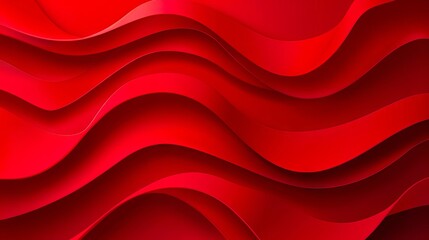 Fototapeta premium A red paper background with wavy lines.