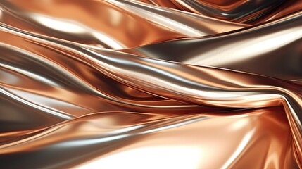 Glossy metallic surface reflecting light