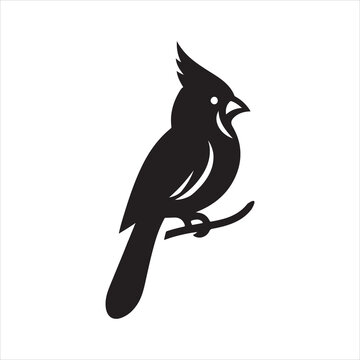 recommend clip art: cardinal silhouette vector