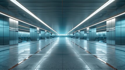 Fototapeta premium The football championship game was held at the stadium with a lush green grass field, setting the background for an intense soccer competition.