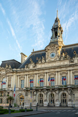 Fototapeta premium Tours street view, city on Central Loire valley, visiting on castles of Loire valley, France
