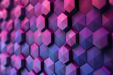 Obraz premium Geometric abstract background featuring a hexagon pattern, ideal for medical technology or science design