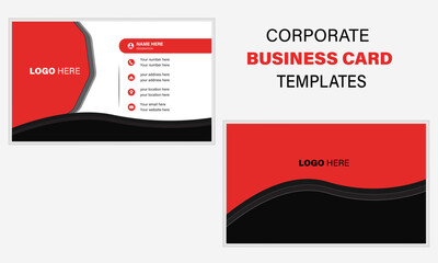 professional modern creative double sided business card template for business and personal use.