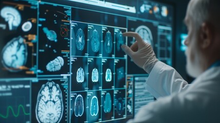 Modern Healthcare Technology: AI-Assisted Doctor with Holographic Interface Diagnosing Diverse Patients