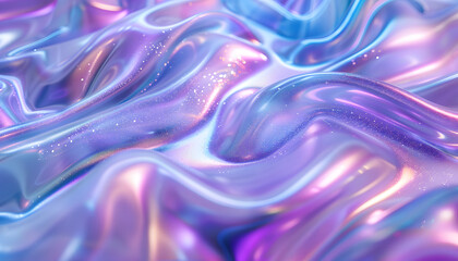 Obraz premium Abstract Iridescent Wave Patterns