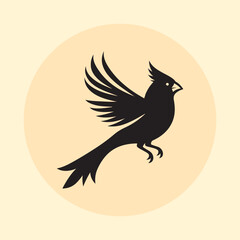 cardinal silhouette vector