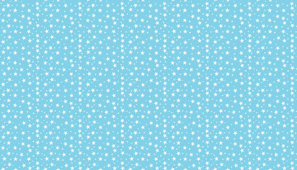 A white star pattern on light blue background