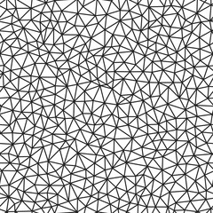 Abstract pattern of geometric shapes with tiny triangles and medium line weight. Repeatable and seamless tileable vector illustration.