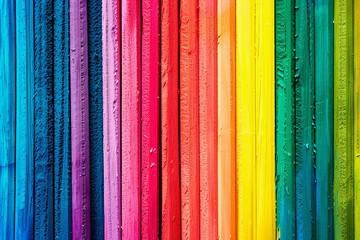 Vibrant rainbow-colored background with vertical lines, ideal for abstract designs