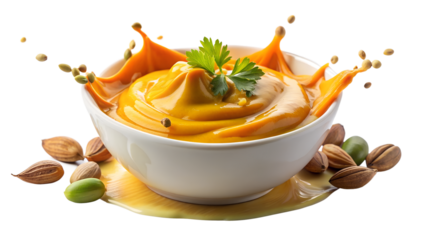 soup with shrimps and vegetables