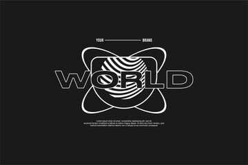 streetwear urban fashion template for printing	
