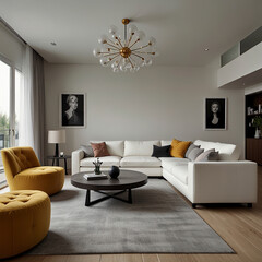 modern living room interior design with white sofa and home outdoor design