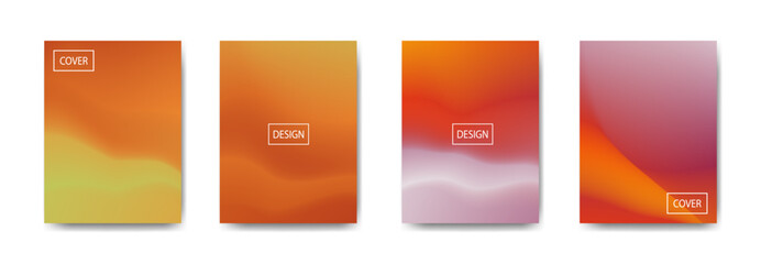 set of abstract background with beautiful gradation color, colorful background for poster flyer banner backdrop.vertical banner.cool fluid background vector illustration