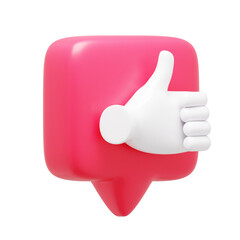 Like Notification 3d Icon