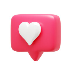 Love  3d Notification Left