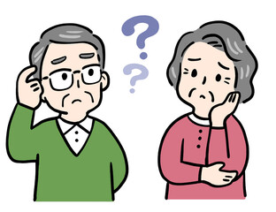 困りごとに悩むシニア夫婦