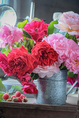 nice roses in the vase