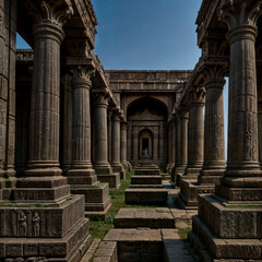 Obraz premium columns of the cathedral of st james country