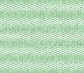 Geometric background. Bold rounded hexagon cells with padding. Green color tones. Small hexagon shapes. Seamless pattern. Tileable vector illustration.