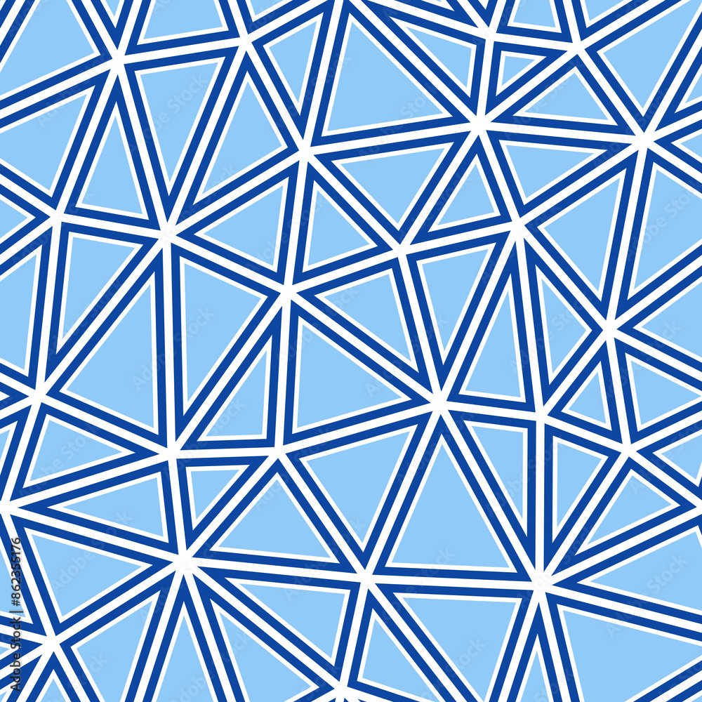 Poster mosaic background. large triangles size. solid shapes in frames. one tone colored style. repeatable 
