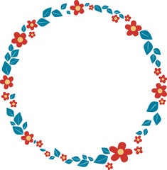 Red flower leaves for decoration on spring seasonal and wedding event.