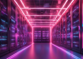 Fototapeta premium Cloud Computing Revolution: Cutting-Edge Technology for Modern Business.