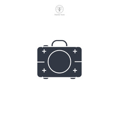 First Aid Kit Icon symbol vector illustration isolated on white background