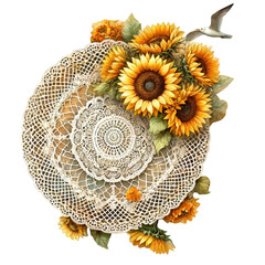 Doily Lace Floral in Summer